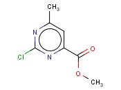 METHYL <span class='lighter'>2-CHLORO-6-METHYLPYRIMIDINE-4-CARBOXYLATE</span>