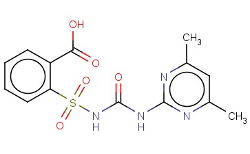 2-(3-(4,6-二甲基<span class='lighter'>嘧啶</span>-2-基)脲磺酰)苯<span class='lighter'>甲酸</span>