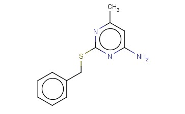 2-(BENZYLSULFANYL)-<span class='lighter'>6-METHYL-4-PYRIMIDINAMINE</span>