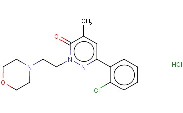 6-(O-CHLOROPHENYL)-4-METHYL-2-(2-MORPHOLINOETHYL)-3(2H)-PYRIDAZINONE H YDROCHLORIDE