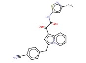3-[(4-氰基苯基)<span class='lighter'>甲基</span>]-N-(3-<span class='lighter'>甲基</span>-5-异<span class='lighter'>噻唑</span>基)-alpha-氧代-1-中氮茚乙酰胺