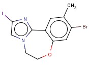 9-BROMO-2-IODO-10-METHYL-5,6-DIHYDROBENZO[F]<span class='lighter'>IMIDAZO</span>[1,2-D][1,4]OXAZEPINE