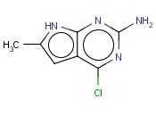 2-AMINO-4-CHLORO-6-METHYL-7H-<span class='lighter'>PYRROLO</span>[<span class='lighter'>2,3-D</span>]<span class='lighter'>PYRIMIDINE</span>