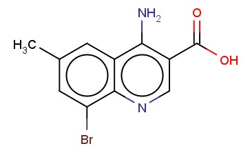 <span class='lighter'>4-AMINO-8-BROMO-6-METHYLQUINOLINE-3-CARBOXYLIC</span> ACID