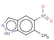 5<span class='lighter'>硝基</span>-6甲基-1H<span class='lighter'>吲</span><span class='lighter'>唑</span>