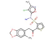 (4-氯-3-甲基-1,2-恶唑-5-基)-[2-[2-(6-甲基-1,3-<span class='lighter'>苯</span>并<span class='lighter'>二</span>氧戊环-5-基)乙酰基]噻吩-3-基]<span class='lighter'>磺</span><span class='lighter'>酰</span><span class='lighter'>亚胺</span>钠盐