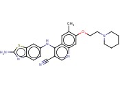 <span class='lighter'>3-QUINOLINECARBONITRILE</span>, 4-[(2-AMINO-6-BENZOTHIAZOLYL)AMINO]-6-METHYL-7-[2-(1-PIPERIDINYL)ETHOXY]-