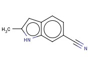 6-<span class='lighter'>氰</span><span class='lighter'>基</span>-2-甲基<span class='lighter'>吲哚</span>