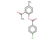 <span class='lighter'>4-CHLORO-BENZOIC</span> ACID <span class='lighter'>2-ACETYL-4-METHYL-PHENYL</span> <span class='lighter'>ESTER</span>