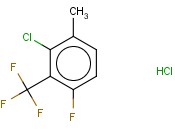 2-CHLORO-6-FLUORO-3-<span class='lighter'>METHYLBENZOTRIFLUORIDE</span> HYDROCHLORIDE