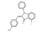 7-FLUORO-2-[(4-METHYLPHENYL)METHYLENE]-3-PHENYL-1-<span class='lighter'>INDANONE</span>