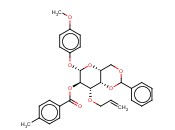 4-<span class='lighter'>甲</span>氧苯基-3-O-烯丙基-4,6-O-<span class='lighter'>苯</span>亚<span class='lighter'>甲基</span>-2-O-(4-<span class='lighter'>甲基</span><span class='lighter'>苯</span><span class='lighter'>甲</span><span class='lighter'>酰</span>)-β-D-吡喃半乳糖苷