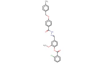2-MEO-4-(2-(4-((4-METHYLBENZYL)OXY)BENZOYL)CARBOHYDRAZONOYL)PH 2-CHLOROBENZOATE
