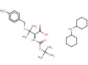 N-叔丁氧羰基-3-[[(4-甲基苯基)甲基]硫]-<span class='lighter'>L-</span><span class='lighter'>缬氨酸</span> N-环己基环己胺 (1:1)