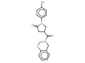 N-(<span class='lighter'>2-METHOXYBENZYL</span>)-1-(4-METHYLPHENYL)-5-OXO-3-PYRROLIDINECARBOXAMIDE