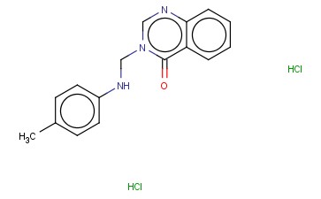3-(((4-METHYLPHENYL)AMINO)METHYL)-4(3H)-QUINAZOLINONE DIHYDROCHLORIDE