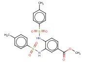 3,4-双[[(4-甲基苯基)<span class='lighter'>磺</span><span class='lighter'>酰</span>基]氨基]<span class='lighter'>苯甲酸</span>甲酯