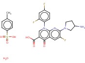 7-(3-氨基吡咯烷-1-基)-1-(2,4-二氟苯基)-6-氟-1,4-二氢-4-氧-1,8-萘啶-3-羧酸<span class='lighter'>对</span><span class='lighter'>甲苯</span><span class='lighter'>磺酸盐</span>水合物