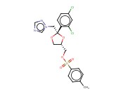cis-[2-(2,4-二氯苯基)-2-(1H-1,2,4-三唑-1-基甲基)-1,3-二氧戊环-4-基]甲基<span class='lighter'>对</span><span class='lighter'>甲苯</span><span class='lighter'>磺酸</span>酯