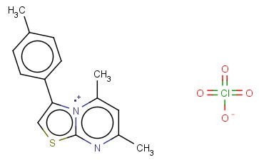 5,7-DIMETHYL-3-(P-TOLYL)THIAZOLO(3,2-A)PYRIMIDIN-4-IUM PERCHLORATE