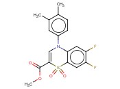 METHYL 4-(3,4-DIMETHYLPHENYL)-6,7-DIFLUORO-4H-1,4-BENZOTHIAZINE-2-CARBOXYLATE 1,1-DIOXIDE