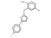 2-(5-BROMO-2-METHYLBENZYL)-5-(4-<span class='lighter'>FLUOROPHENYL</span>)THIOPHENE