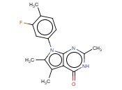 4H-PYRROLO[2,3-D]PYRIMIDIN-4-ONE, 7-(3-FLUORO-4-METHYLPHENYL)-3,7-DIHYDRO-2,5,6-TRIMETHYL-
