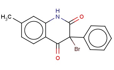 <span class='lighter'>3-BROMO-7-METHYL-3-PHENYL-1H-QUINOLINE-2,4-DIONE</span>