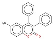 3,4-<span class='lighter'>DIPHENYL</span>-6-METHYLCOUMARIN
