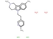 2,3,4,5-四氢-2,8-二甲基-5-[2-(6-甲基-3-吡啶基)乙基]-1H-吡啶并[4,3-b]吲哚二<span class='lighter'>盐酸盐</span>二<span class='lighter'>水合物</span>