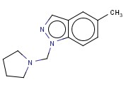 1H-<span class='lighter'>吲</span><span class='lighter'>唑</span>,5-甲基-1-(1-吡咯烷基甲基)-
