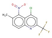 4-氯-6-甲基-5-<span class='lighter'>硝基</span>-2-(三氟甲基)<span class='lighter'>喹啉</span>