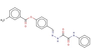 4-(2-(ANILINO(OXO)ACETYL)CARBOHYDRAZONOYL)PHENYL 3-METHYLBENZOATE