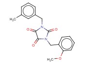 1-(<span class='lighter'>2-METHOXYBENZYL</span>)-3-(3-METHYLBENZYL)-1H-IMIDAZOLE-2,4,5(3H)-TRIONE