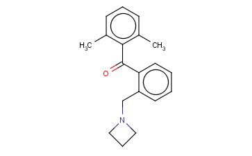 2'-<span class='lighter'>AZETIDINOMETHYL-2,6-DIMETHYLBENZOPHENONE</span>