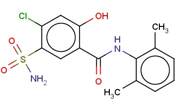 <span class='lighter'>4-CHLORO-5-SULFAMOYL-2</span>',6'-<span class='lighter'>SALICYLOXYLIDIDE</span>