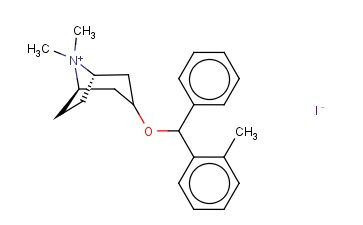 8-METHYL-3-(ALPHA-(O-TOLYL)BENZYLOXY)TROPANIUM IODIDE