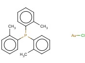 氯[<span class='lighter'>三</span>(邻甲<span class='lighter'>苯基</span>)<span class='lighter'>膦</span>]金(I)