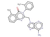 2-[(6-<span class='lighter'>氨基</span>-9H-嘌呤-9-基)<span class='lighter'>甲基</span>]-5-<span class='lighter'>甲基</span>-3-(2-<span class='lighter'>甲基</span><span class='lighter'>苯基</span>)-4(3H)-喹唑啉酮