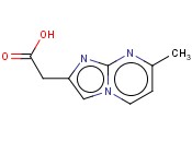 2 - (4 - 甲基-1，5,7 - <span class='lighter'>三</span><span class='lighter'>氮</span>杂二环[4.3.0]壬-2,4,6,8 - 四烯-8 - <span class='lighter'>基</span>)<span class='lighter'>乙酸</span>