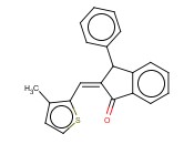 2-[(3-METHYL-2-THIENYL)METHYLENE]-3-PHENYL-1-<span class='lighter'>INDANONE</span>
