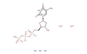2'-脱氧胸苷-5'-<span class='lighter'>三</span>磷酸<span class='lighter'>三</span>钠,二<span class='lighter'>水</span>