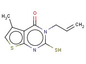 3-烯<span class='lighter'>丙基</span>-2-巯基-5-甲基噻吩并[2,3-d]嘧啶-4(3H)-<span class='lighter'>酮</span>