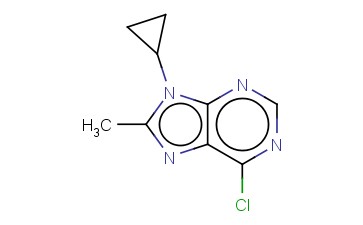<span class='lighter'>9H-PURINE</span>, <span class='lighter'>6-CHLORO-9-CYCLOPROPYL-8-METHYL-</span>