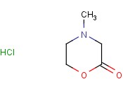4-Methylmorpholin-2-one <span class='lighter'>hydrochloride</span>