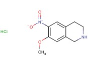7-METHOXY-6-NITRO-<span class='lighter'>1,2,3,4</span>-TETRAHYDROISOQUINOLINE HYDROCHLORIDE