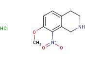 7-METHOXY-8-NITRO-<span class='lighter'>1,2,3,4</span>-TETRAHYDROISOQUINOLINE HYDROCHLORIDE
