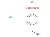 (5-(Methylsulfonyl)pyridin-2-<span class='lighter'>yl</span>)<span class='lighter'>methanamine</span> hydrochloride