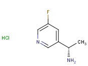 (S)-1-(5-Fluoropyridin-3-yl)<span class='lighter'>ethanamine</span> hydrochloride