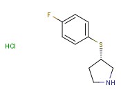 (S)-3-((4-FLUOROPHENYL)<span class='lighter'>THIO</span>)PYRROLIDINE HYDROCHLORIDE